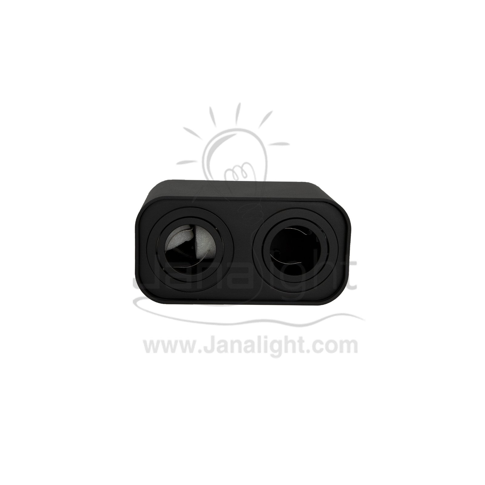 فريم سبوت سلندر متحرك مربع مجوز فلات اسود فارغ JP L180 cylinder downlight Moving Square Double flat black